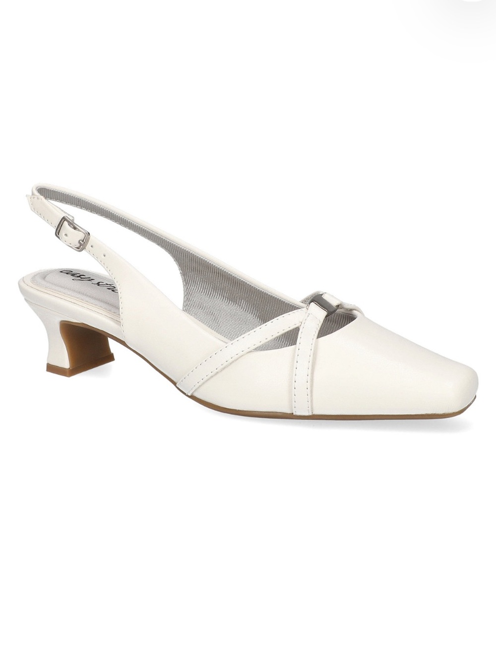 Easy Street Women's Ridley Square Toe Kitten Heel Pumps Size 8M